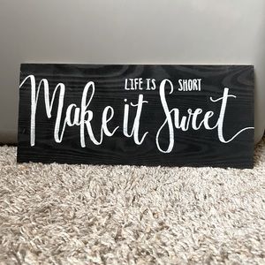 Wooden sign